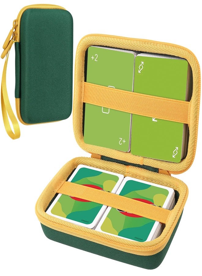 Aenllosi Storgae Card Case for UNO Card Game,Hard Case Capacity Max for 300 Cards(Case Only,Deep Green) - Image 1